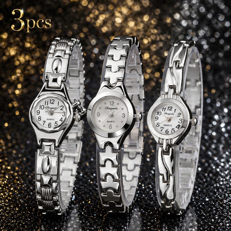Luxury Watch With Arabic Numerals - Set Jam Tangan Wanita Modis 3