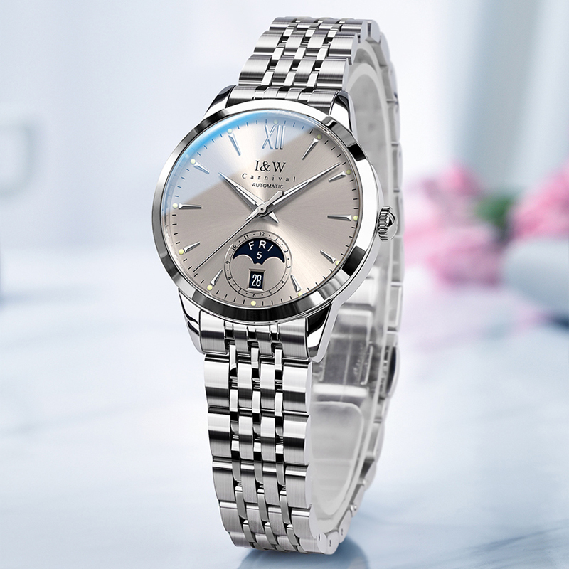 Luxury Watch Moon Phase - Jam Tangan Mekanik Wanita Seri Mewah