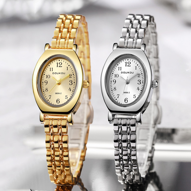 Luxury Watch With Arabic Numerals - Jam Tangan Wanita Oval Angka Arab