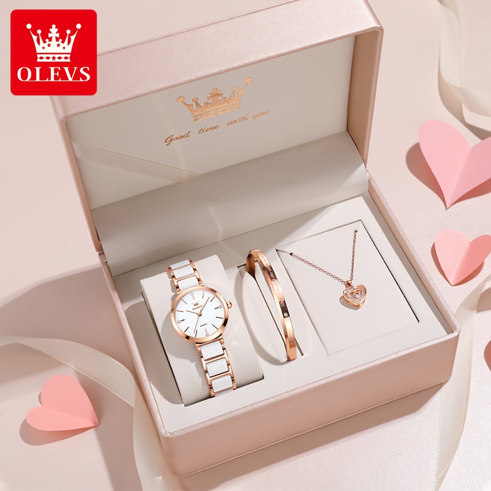 Luxury Watch Lady - Jam Tangan Wanita OLEVS 5877 Mewah