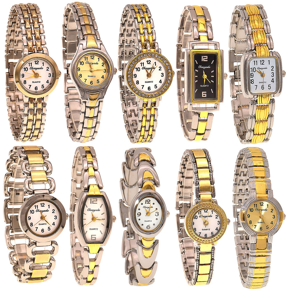 Luxury Watch Lady - 10pcs/Lot, Jam Tangan Wanita Elegan Campuran