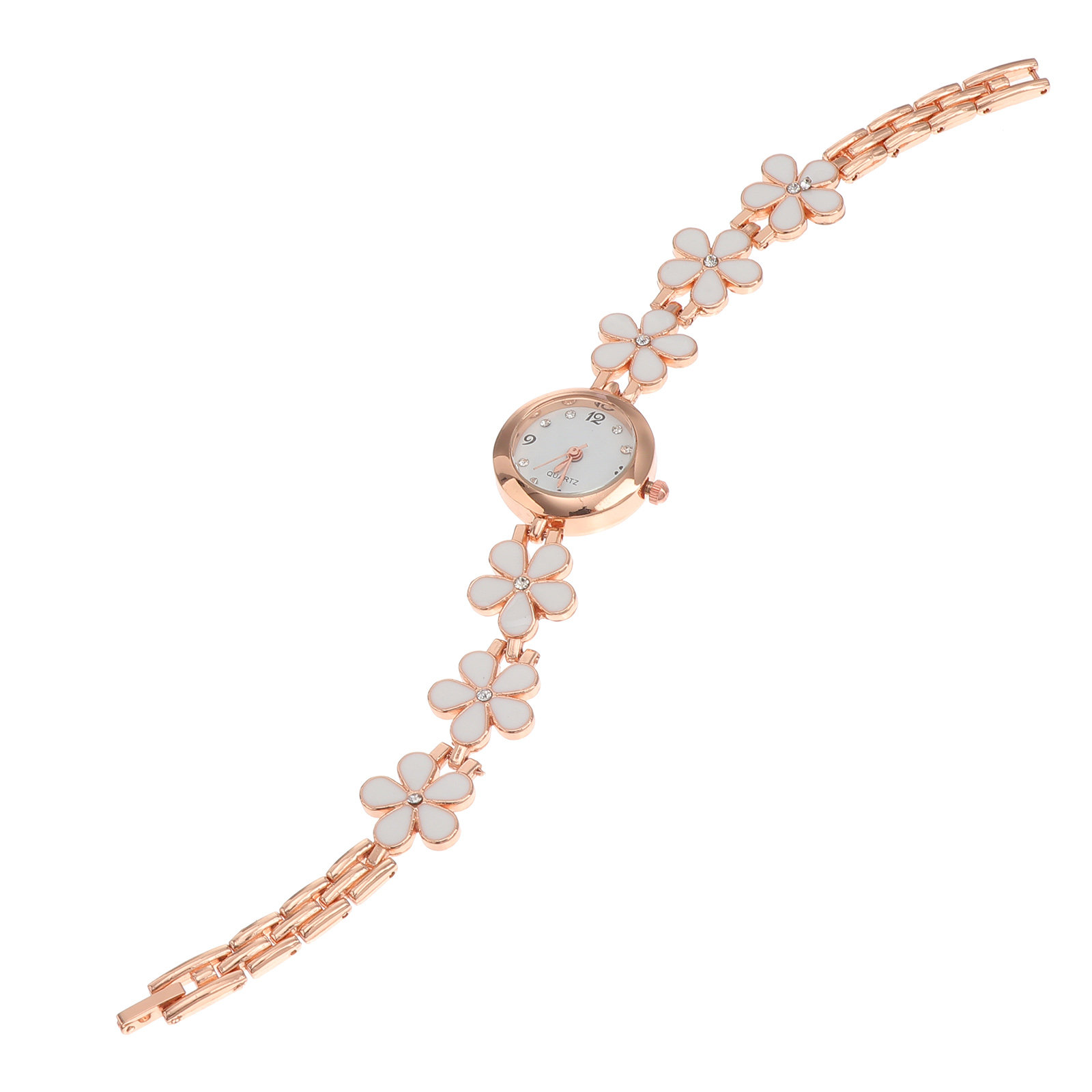 Luxury Watch - Jam Tangan Gelang Kristal Kuarsa Elegan