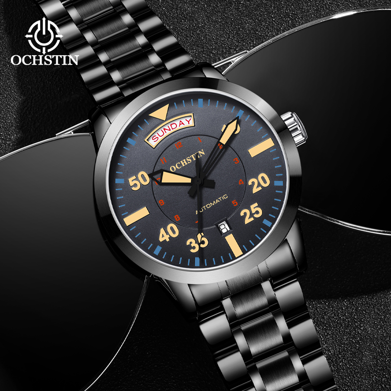 Luxury Watch Omega - Ochstin Jam Tangan Gerakan Mekanis Kalender