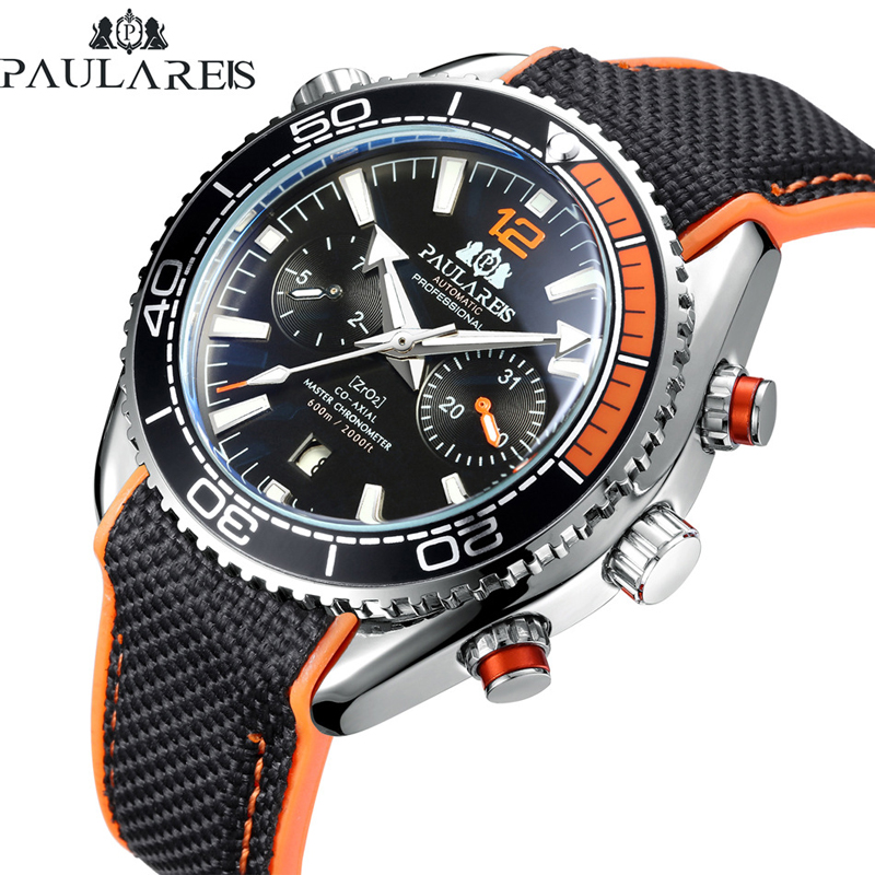 Luxury Watch Omega - PAULAREIS P Jam Tangan Mekanis Otomatis