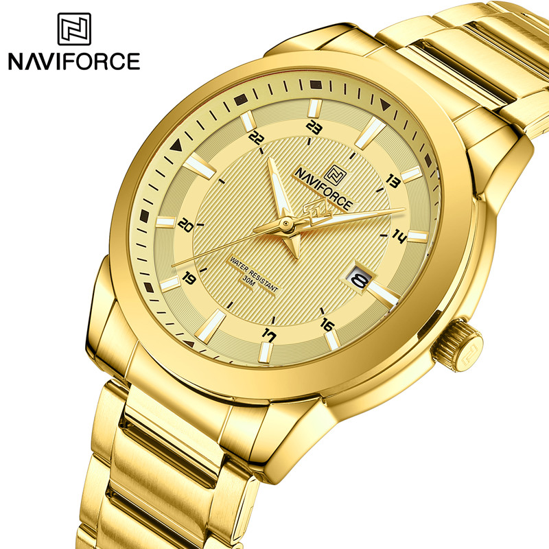 Luxury Watch Exhibition - NAVIFORCE jam tangan kuarsa untuk pria,