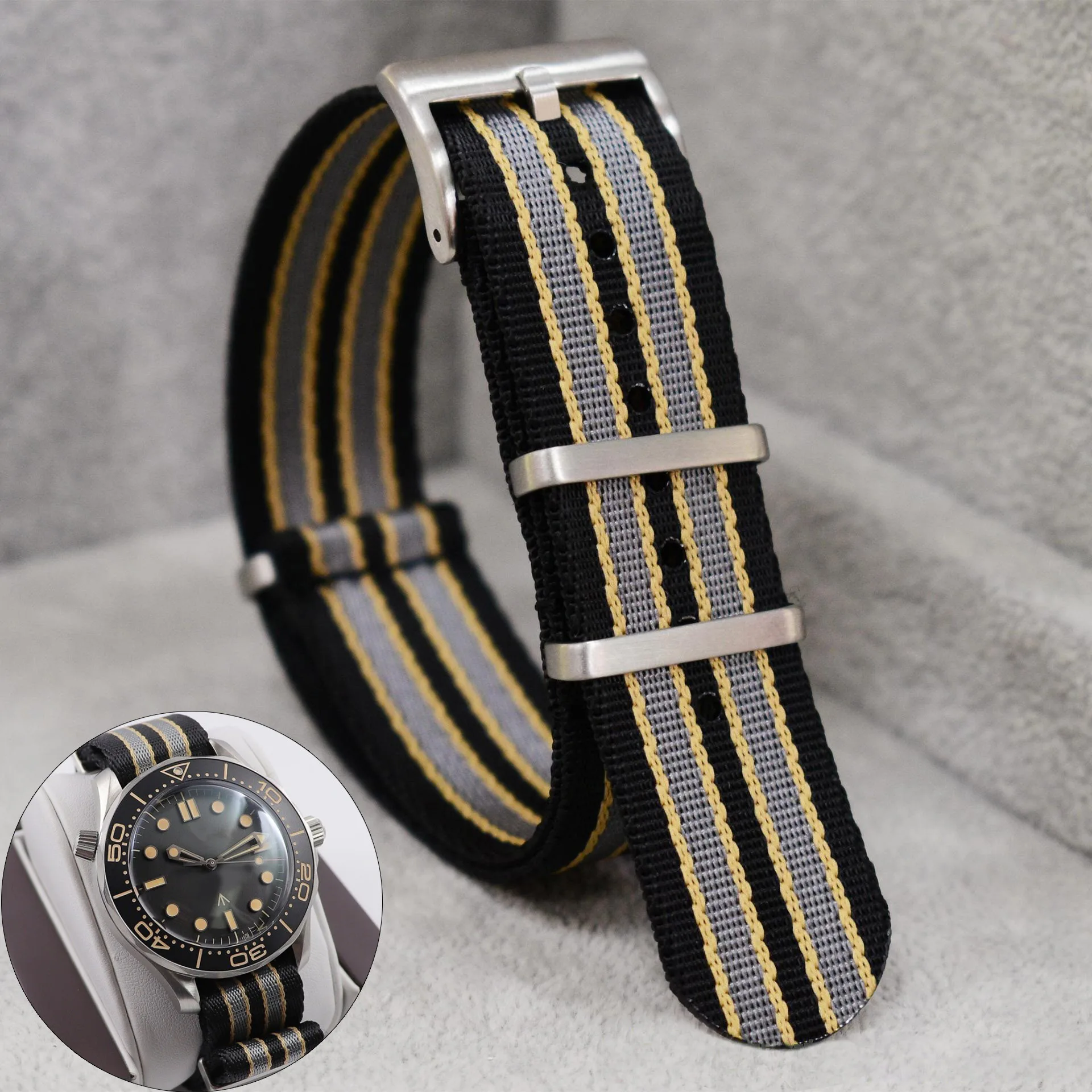 Luxury Watch Omega - Tali jam nilon untuk Rolex Premium,