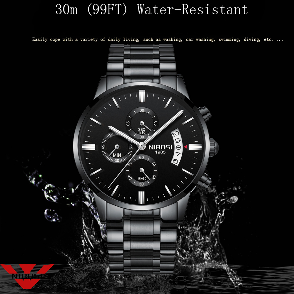 NIBOSI Jam Tangan Kuarsa Baja  - Luxury Watch Exhibition ulasan dan harga