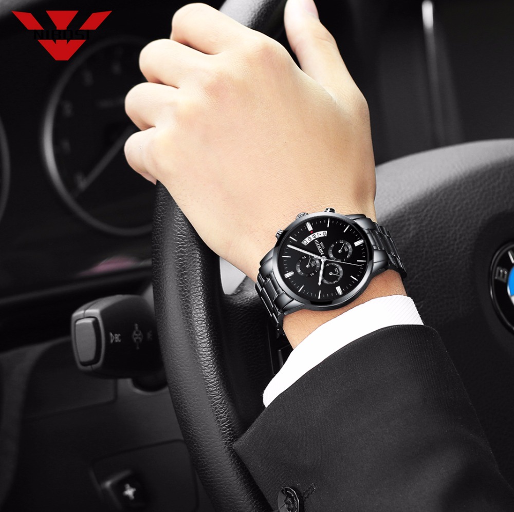 NIBOSI Jam Tangan Kuarsa Baja  - Luxury Watch Exhibition ulasan dan harga