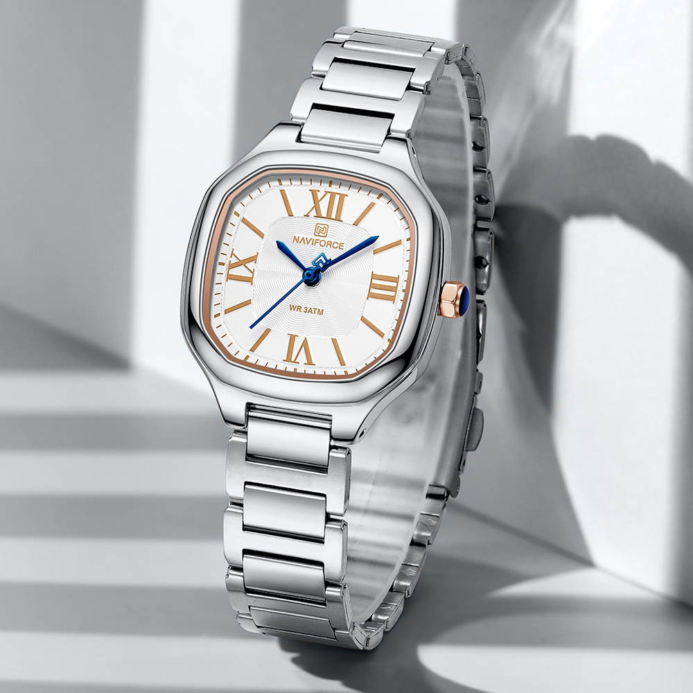 NAVIFORCE Jam Tangan Wanita Me - Luxury Watch Square ulasan dan harga
