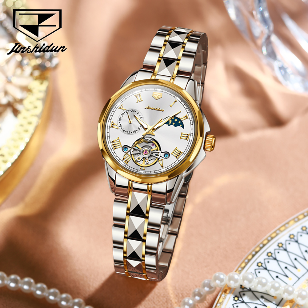 Jam Tangan Wanita JSDUN 8937 O - Luxury Watch Moon Phase ulasan dan harga