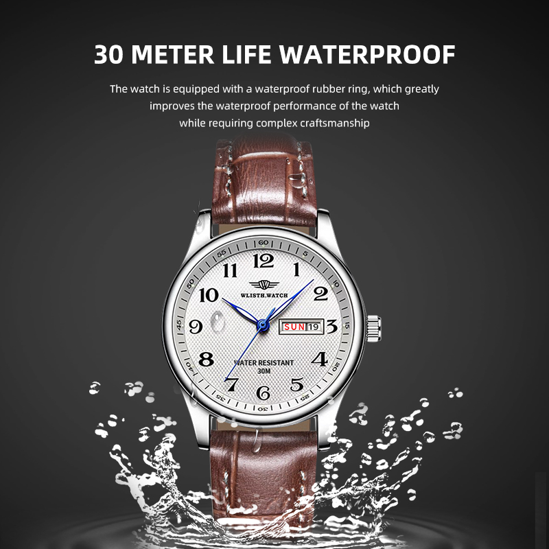 WLISTH Jam Tangan Pria Bermere - Luxury Watch With Arabic Numerals ulasan dan harga