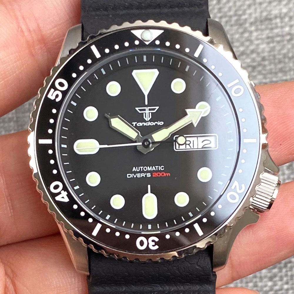 Tandorio 41mm NH36 Titanium Di - Titanium Sport Watch ulasan dan harga