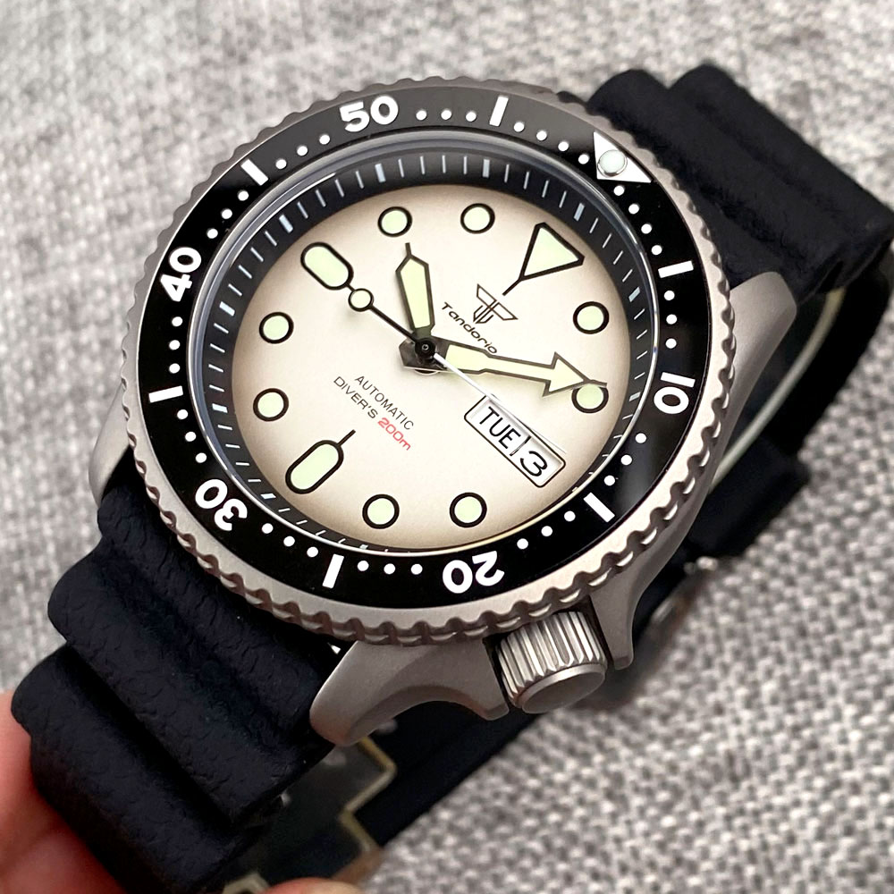 Tandorio 41mm NH36 Titanium Di - Titanium Sport Watch ulasan dan harga