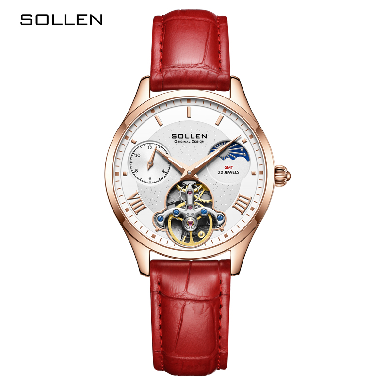 Jam Tangan Wanita Mekanis Otom - Luxury Watch Moon Phase ulasan dan harga