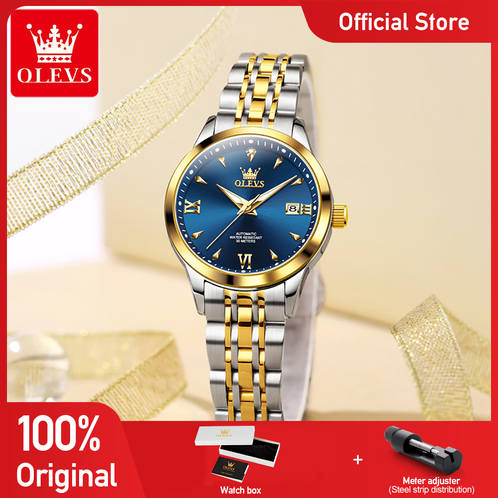 OLEVS 9956 Jam Tangan Wanita M - Luxury Watch Moon Phase ulasan dan harga