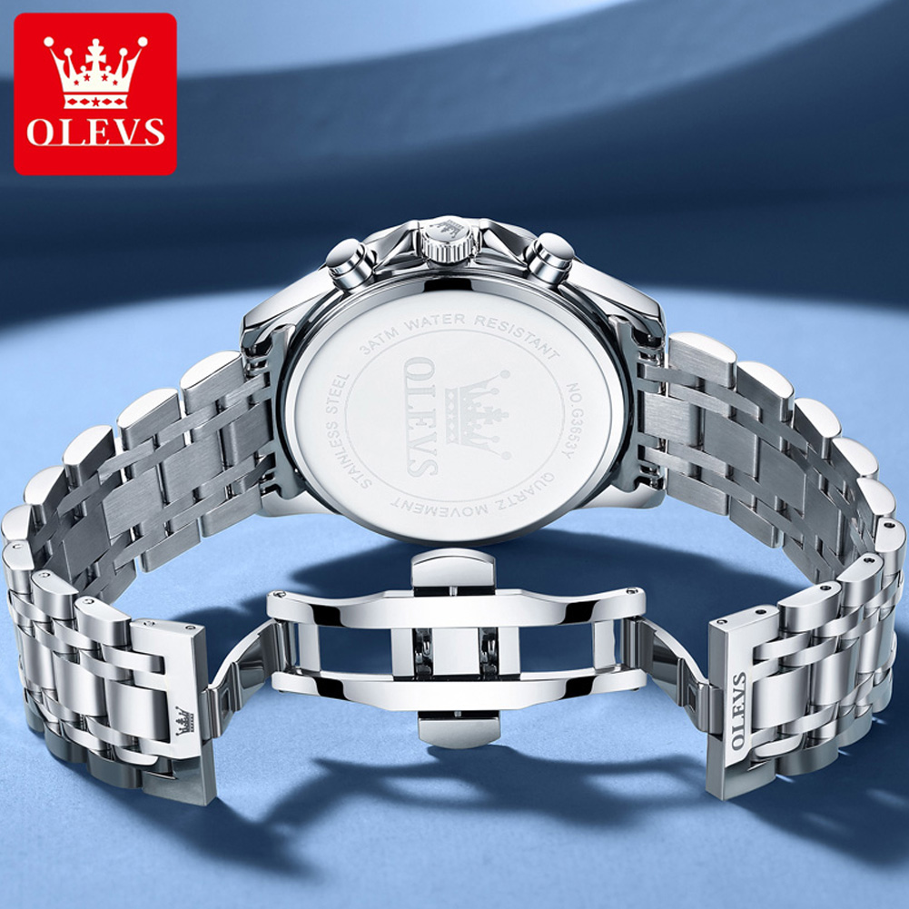 Jam Tangan Pria OLEVS 3653 den - Luxury Watch Exhibition ulasan dan harga