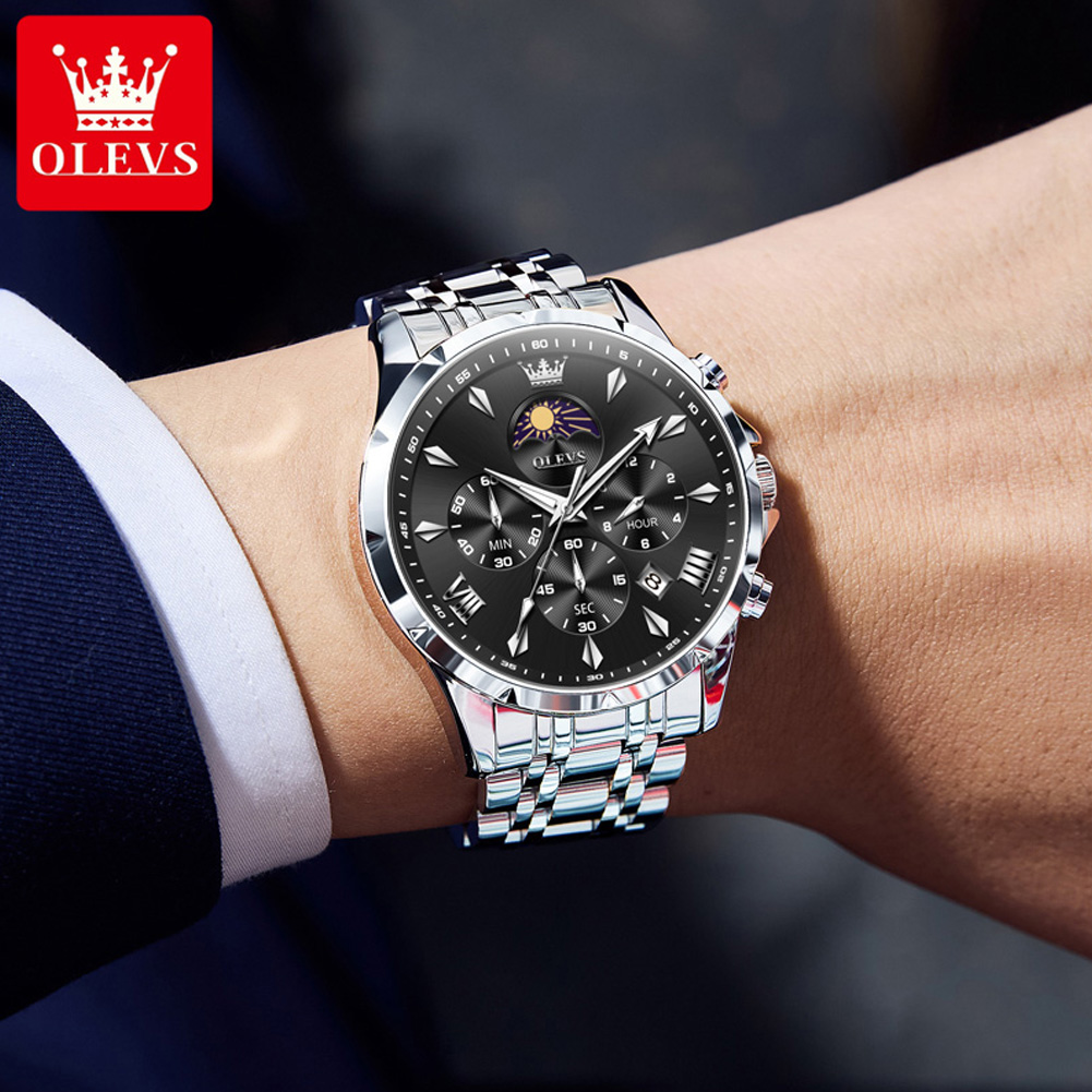 Jam Tangan Pria OLEVS 3653 den - Luxury Watch Exhibition ulasan dan harga