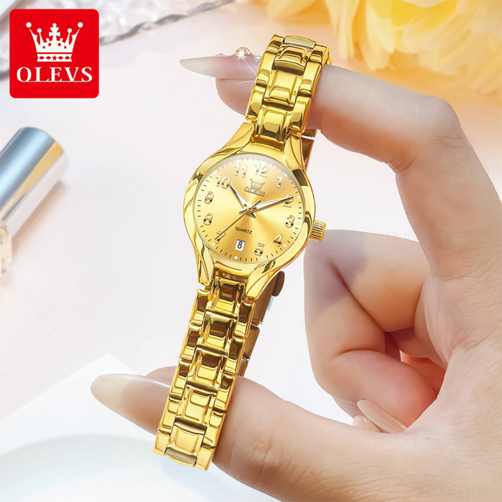 OLEVS Jam Tangan Wanita Jam Ta - Luxury Watch With Arabic Numerals ulasan dan harga