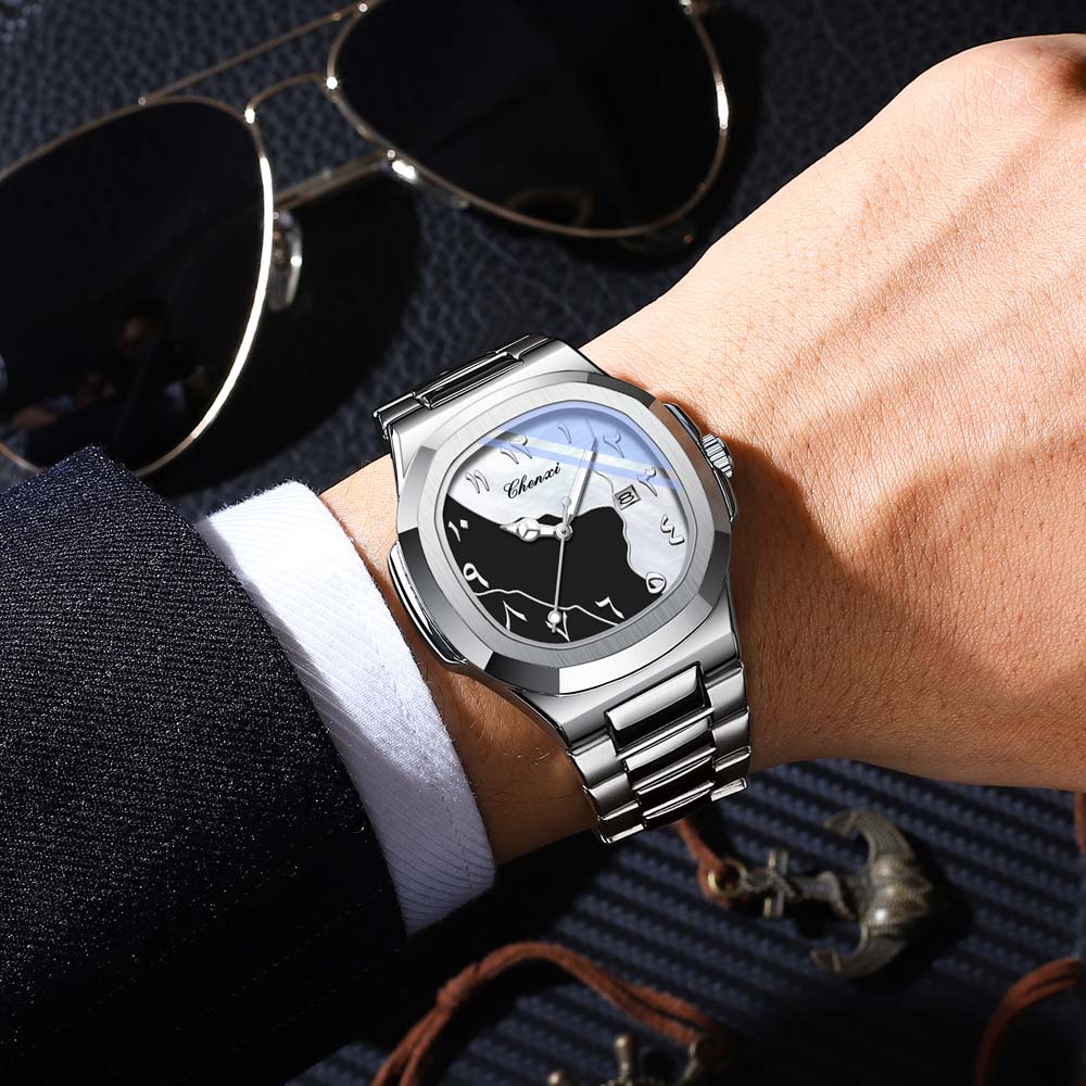 CHENXI Jam Tangan Pria Baru An - Luxury Watch With Arabic Numerals ulasan dan harga