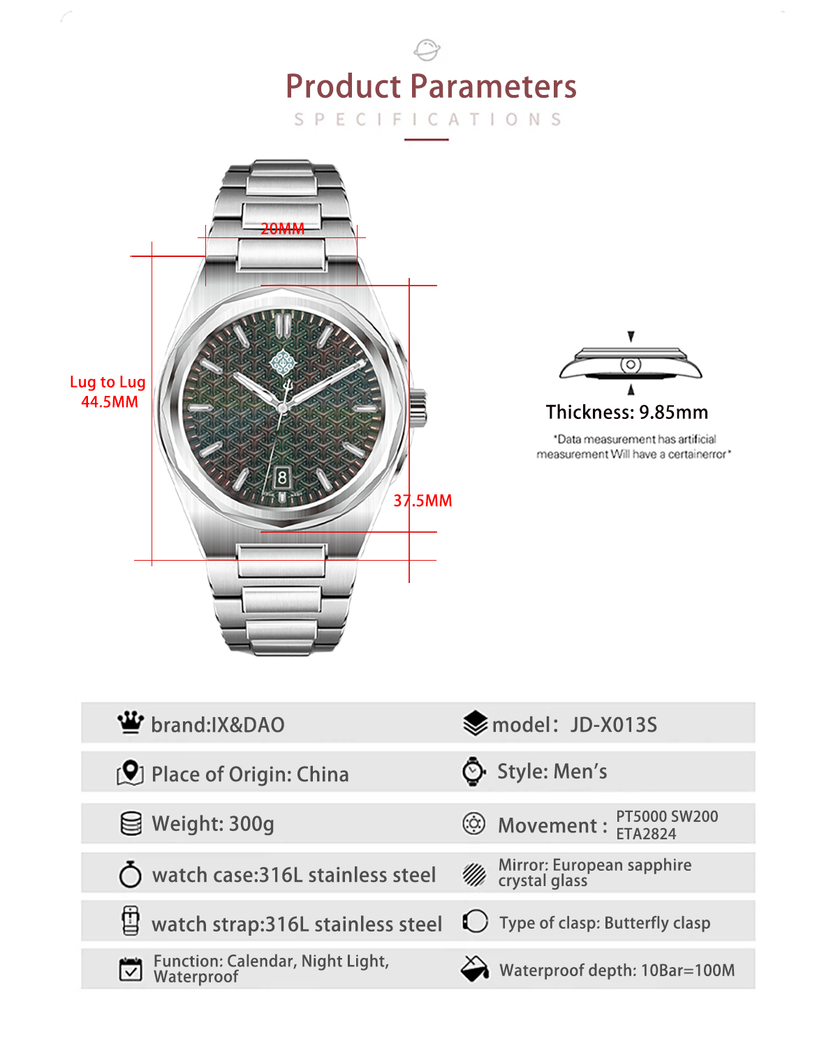 IX&DAO 2026 New Warrior 37mm J - Minute Repeater Watch ulasan dan harga