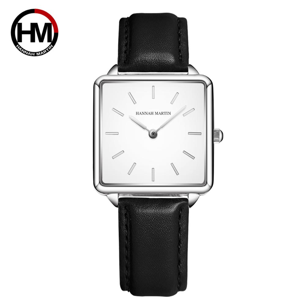 Tali Kulit Asli Gerakan Kuarsa - Luxury Watch Square ulasan dan harga