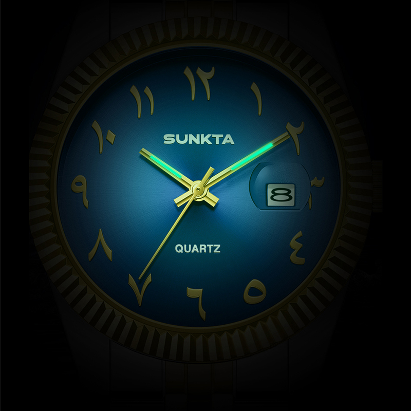 SUNKTA Jam Tangan Kuarsa Wanit - Luxury Watch With Arabic Numerals ulasan dan harga