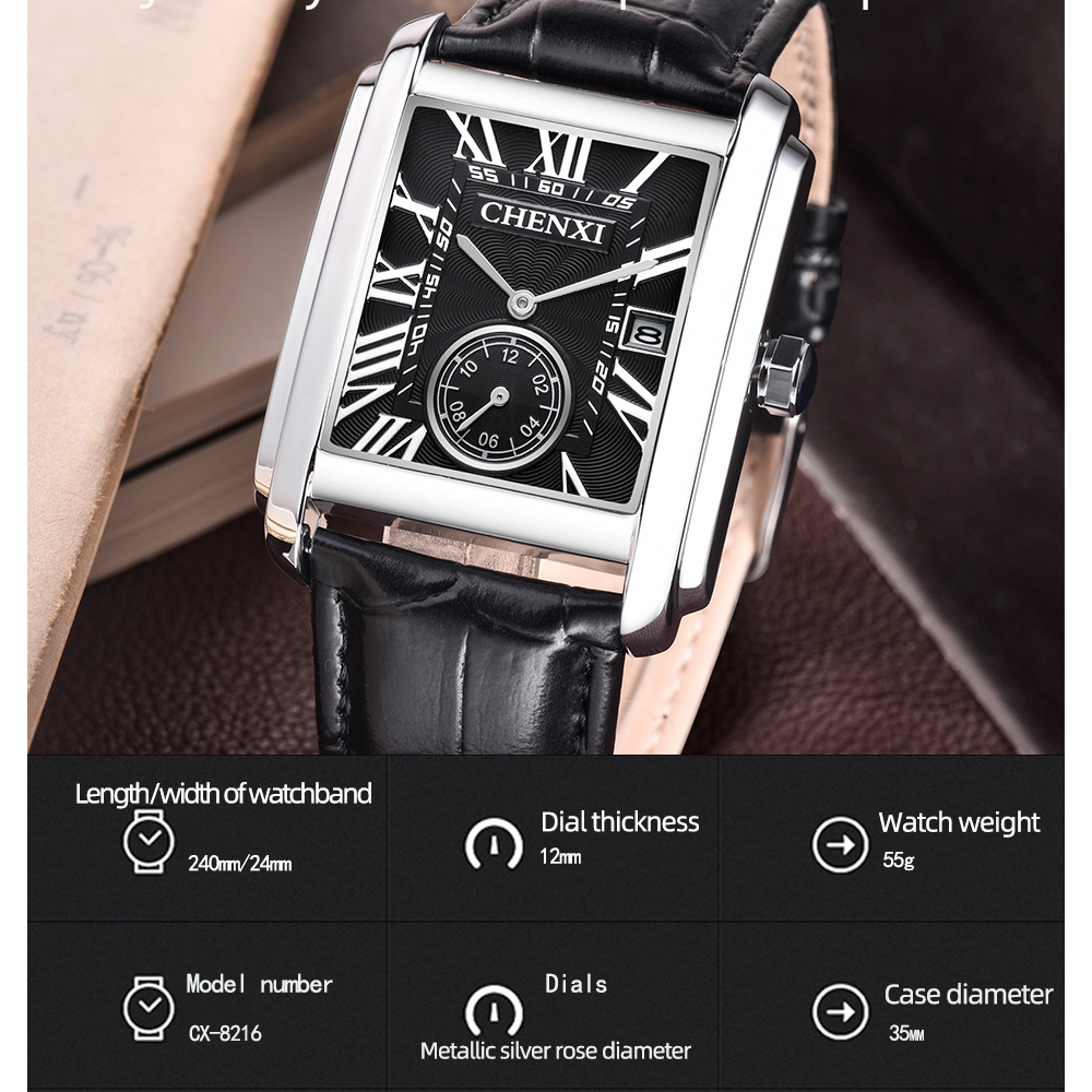 CHENXI jam tangan pria tali ku - Luxury Watch Exhibition ulasan dan harga