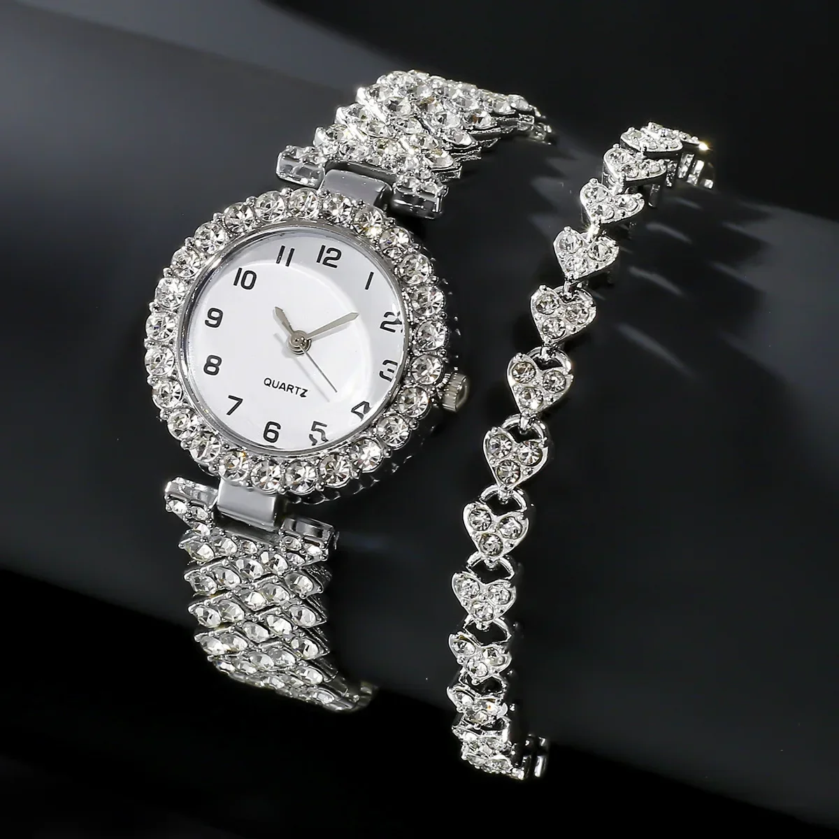 1pcs/2pcs Set Jam Tangan Wanit - Luxury Watch Lady ulasan dan harga