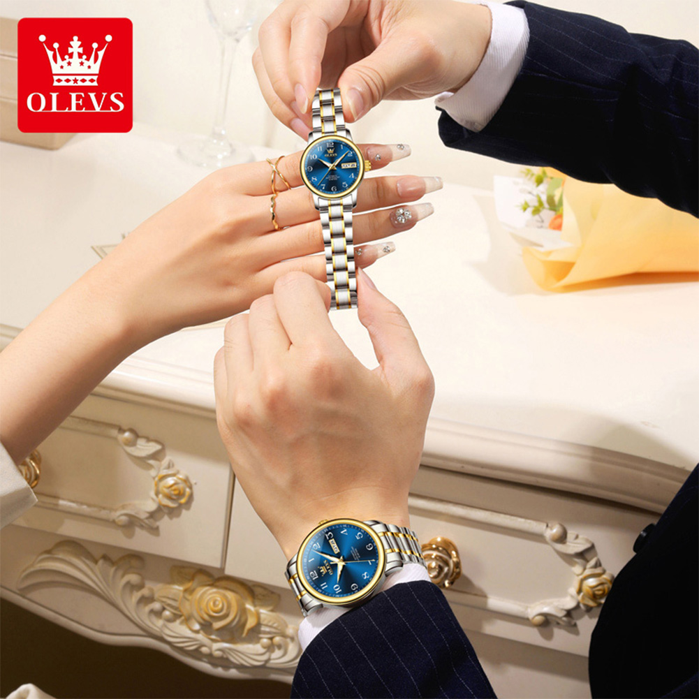 Jam Tangan Pasangan OLEVS Orig - Luxury Watch With Arabic Numerals ulasan dan harga