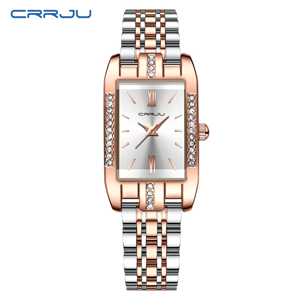 CRRJU Jam Tangan Persegi Mewah - Luxury Watch Lady ulasan dan harga