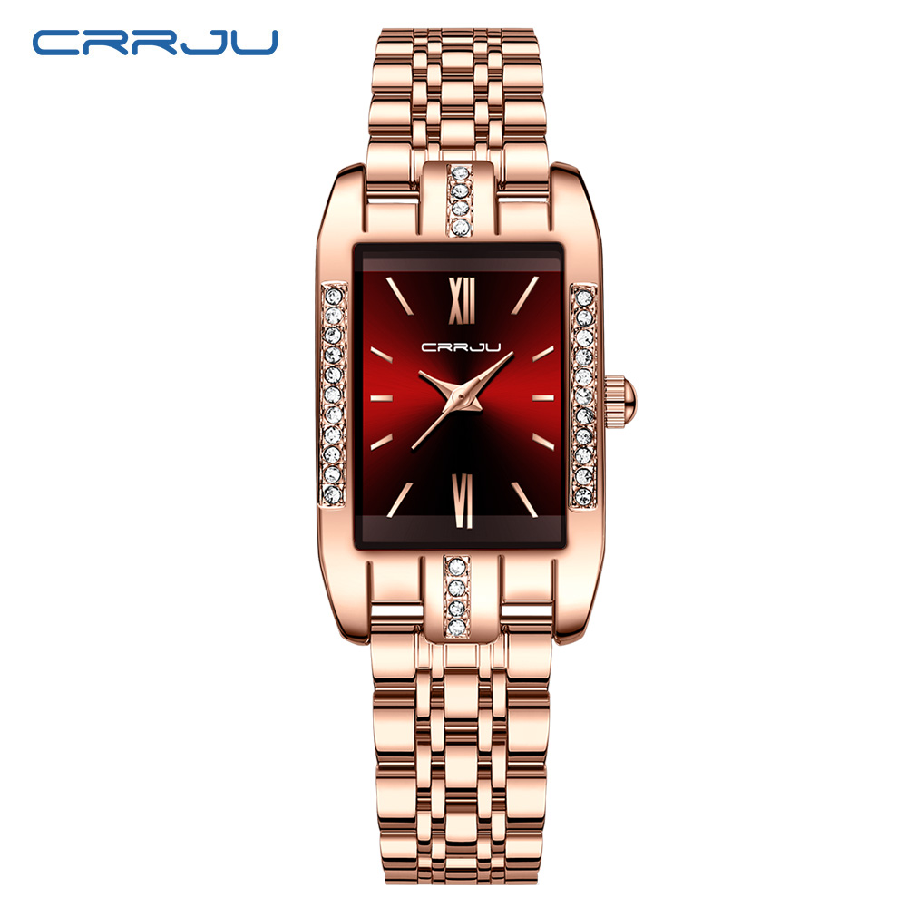CRRJU Jam Tangan Persegi Mewah - Luxury Watch Lady ulasan dan harga