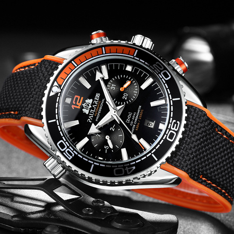 PAULAREIS P Jam Tangan Mekanis - Luxury Watch Omega ulasan dan harga