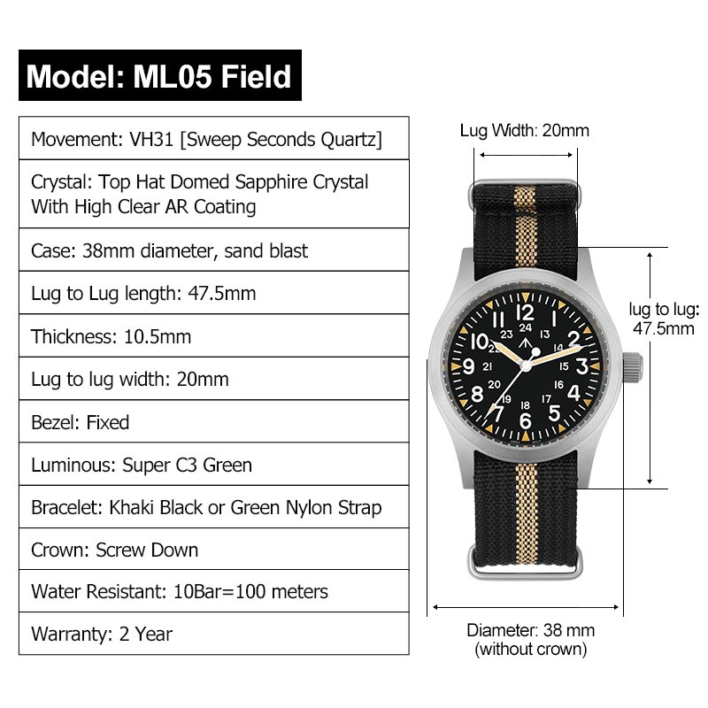 Jam Tangan Militado ML05 Vinta - Luxury Watch Japan ulasan dan harga