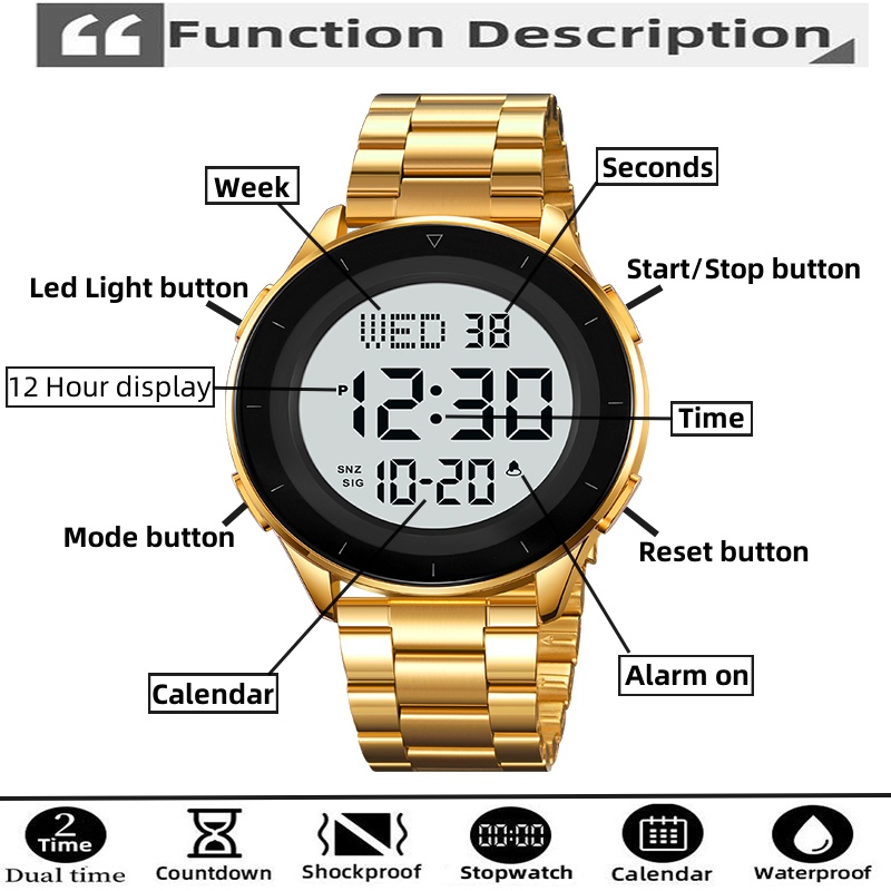 Skmei jam tangan gelang Digita - Minute Repeater Watch ulasan dan harga