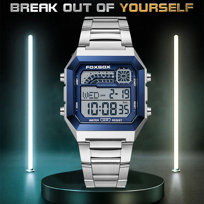 Jam Tangan Pria Digital Mewah  - Luxury Watch Square ulasan dan harga