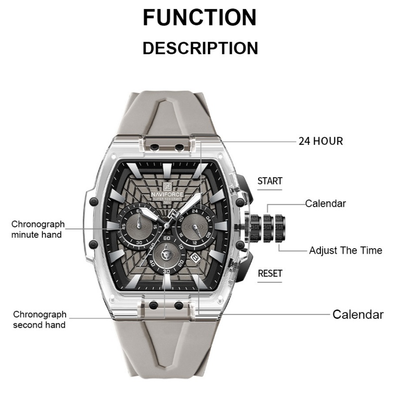 NF6113 NAVIFORCE Jam Tangan Kr - Minute Repeater Watch ulasan dan harga