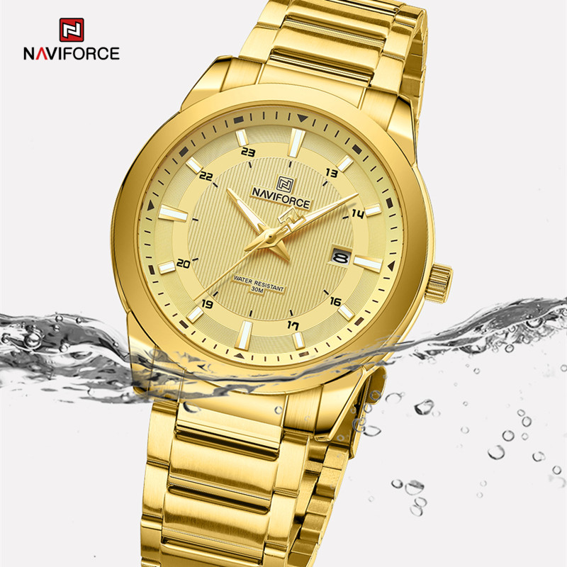 NAVIFORCE jam tangan kuarsa un - Luxury Watch Exhibition ulasan dan harga