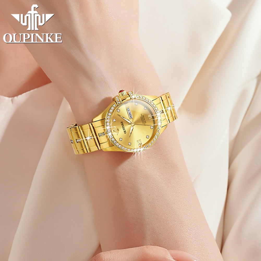 Jam Tangan Wanita OUPINKE 3195 - Luxury Watch Japan ulasan dan harga