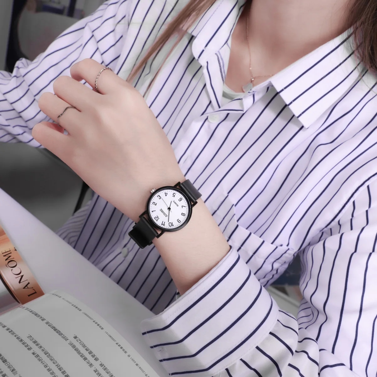 Jam Tangan Hitam Sederhana Jam - Luxury Watch Lady ulasan dan harga