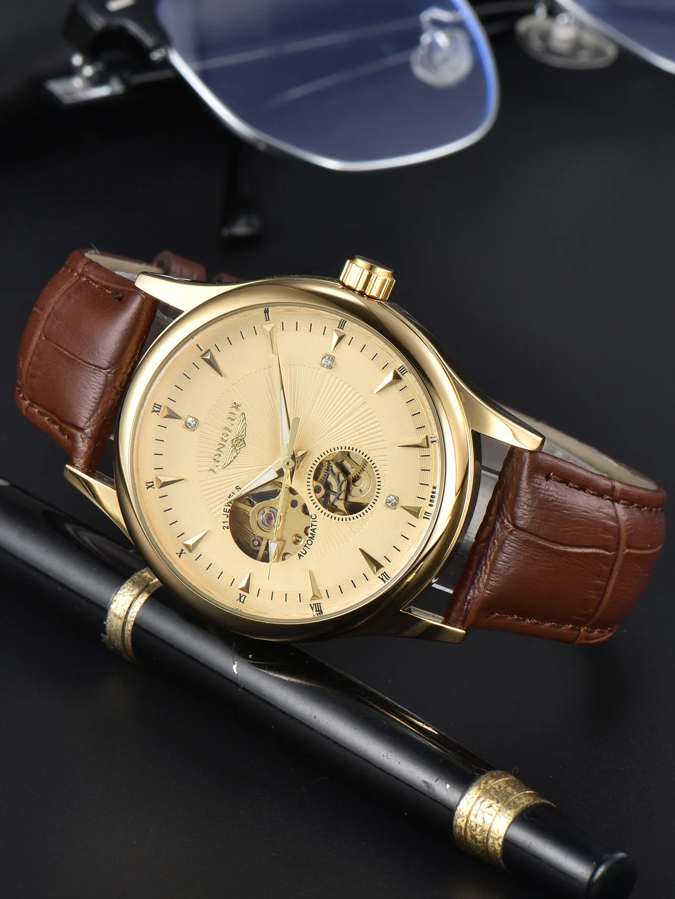 Jam Tangan Otomatis LONGLUX Ga - Minute Repeater Watch ulasan dan harga