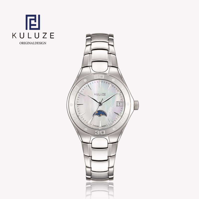 KULUZE jam tangan wanita Titan - Luxury Watch Moon Phase ulasan dan harga