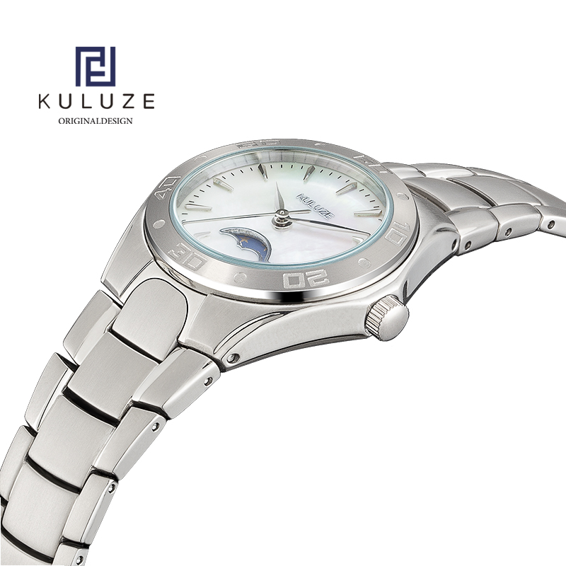 KULUZE jam tangan wanita Titan - Luxury Watch Moon Phase ulasan dan harga